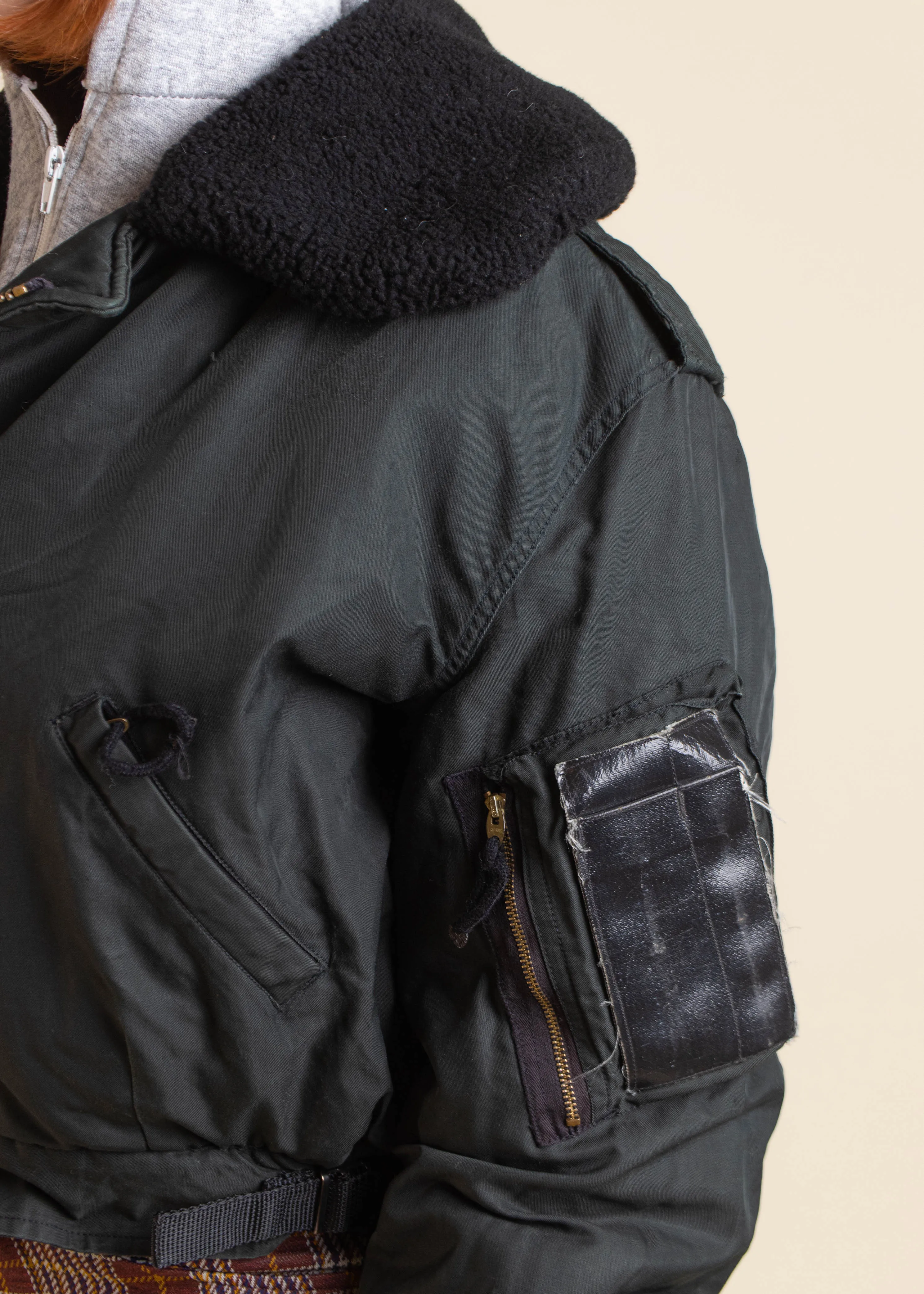 1980s Canadian Air Force Flight Bomber Jacket Size L/XL