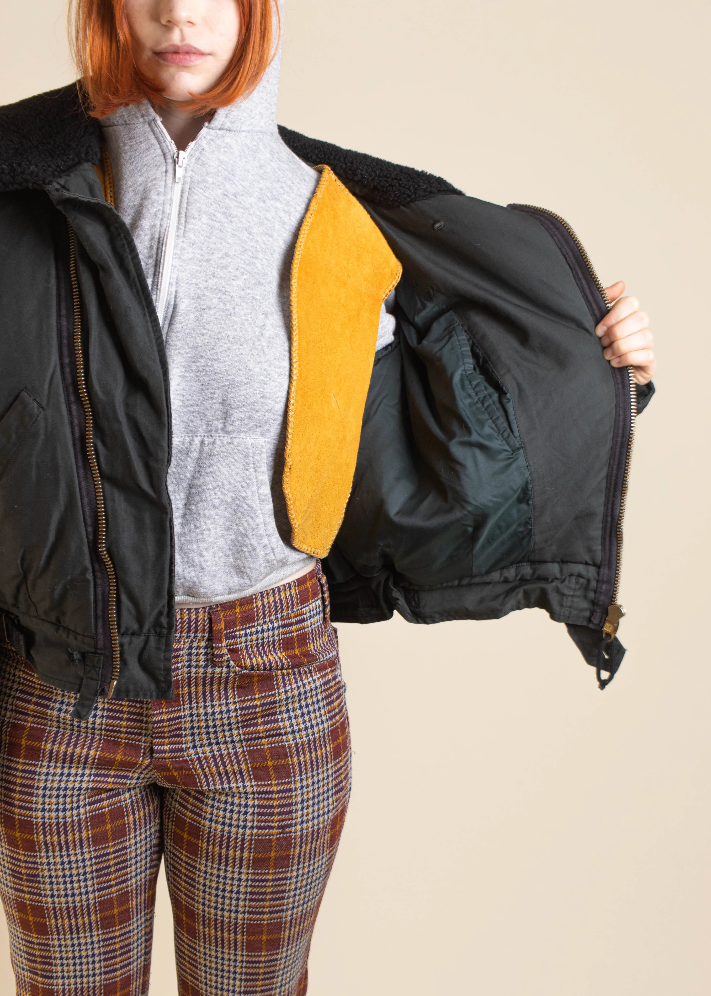 1980s Canadian Air Force Flight Bomber Jacket Size L/XL