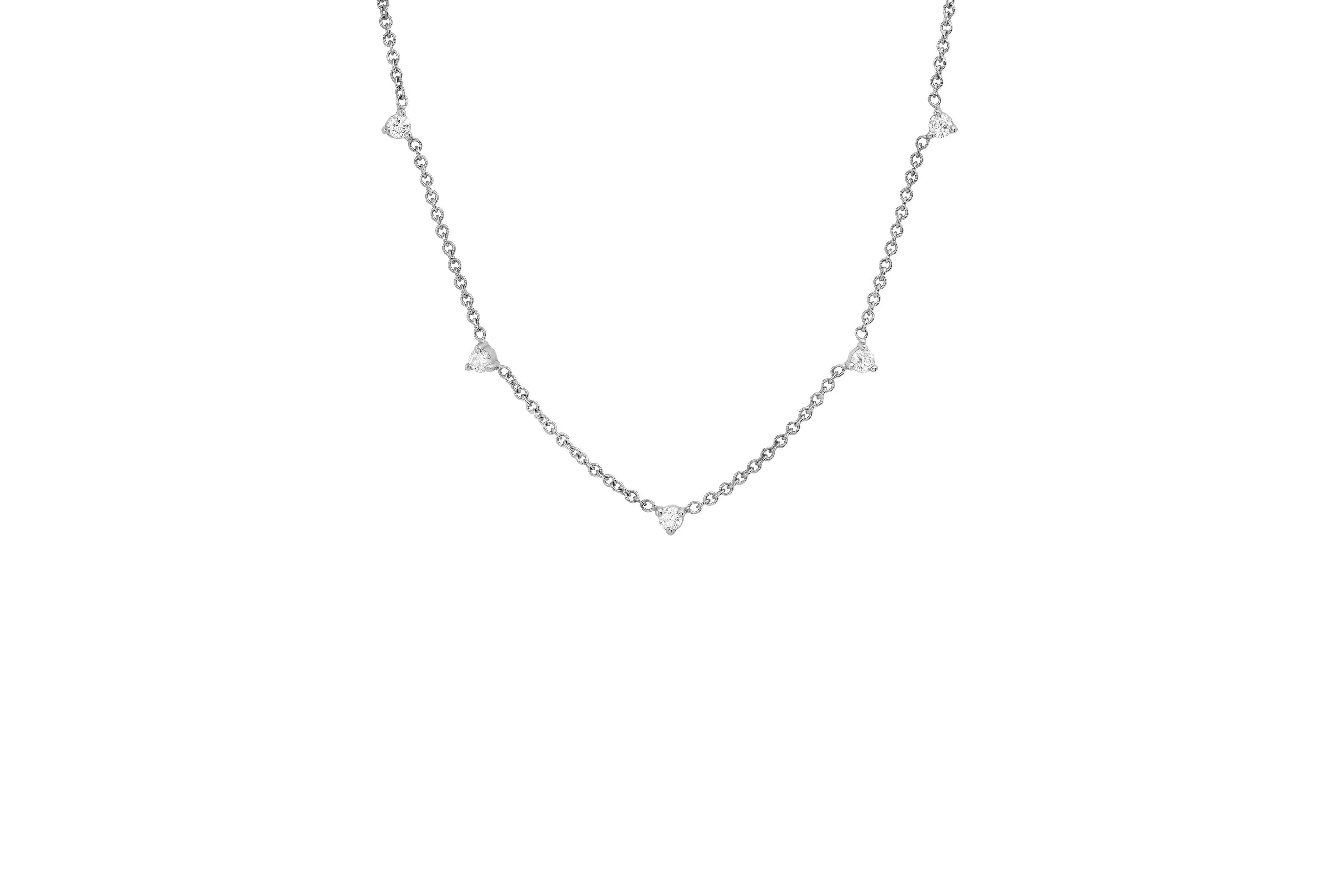 5 Floating Diamond Necklace