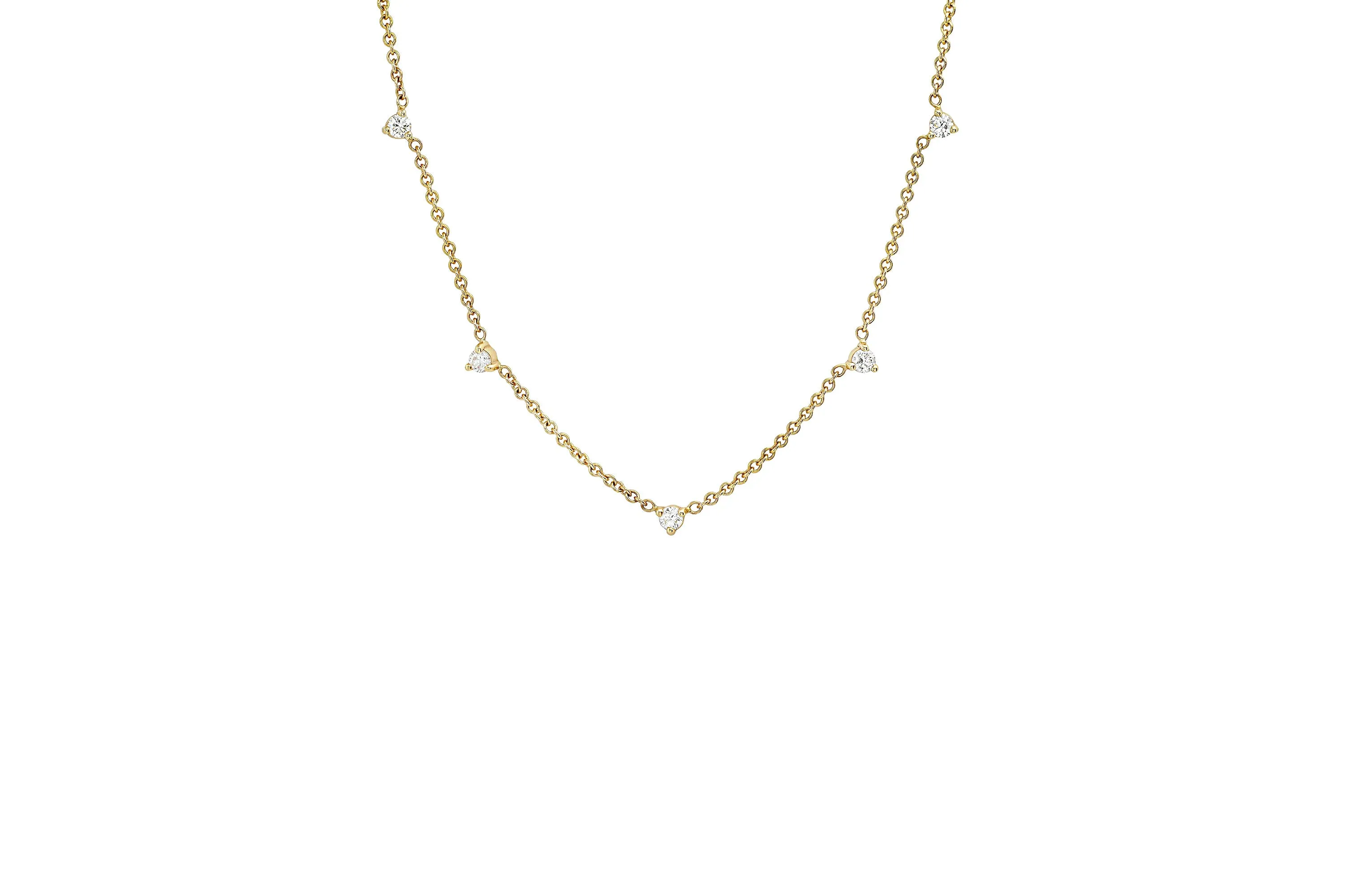 5 Floating Diamond Necklace