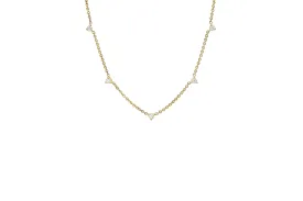 5 Floating Diamond Necklace