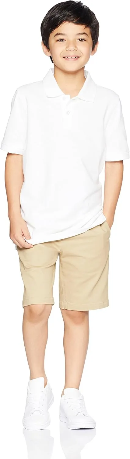 Amazon Essentials Boys and Toddlers' Short-Sleeve Pique Polo Shirts, Multipacks