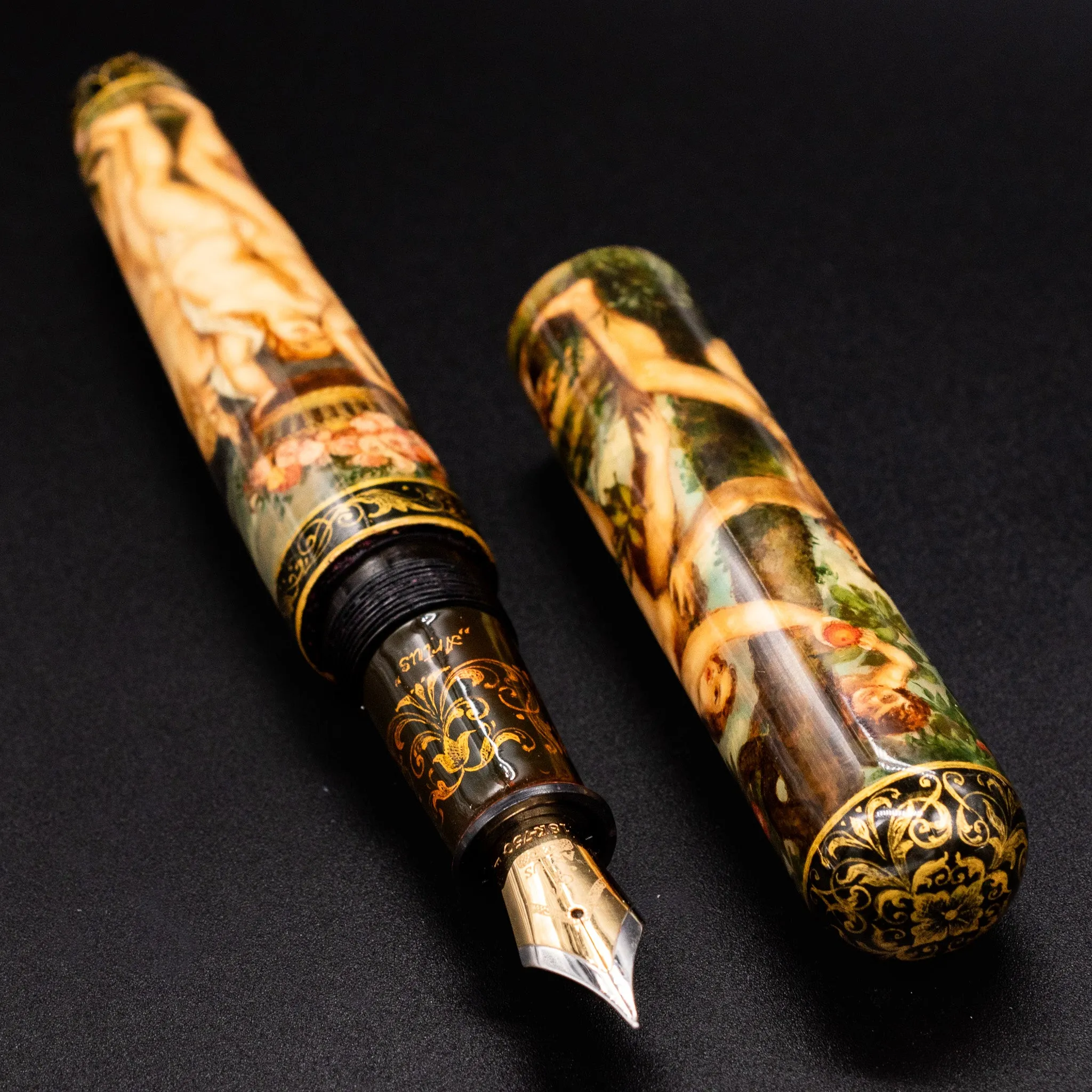 Artus the World of Rubens Hand Painted Fountain Pen - Preowned