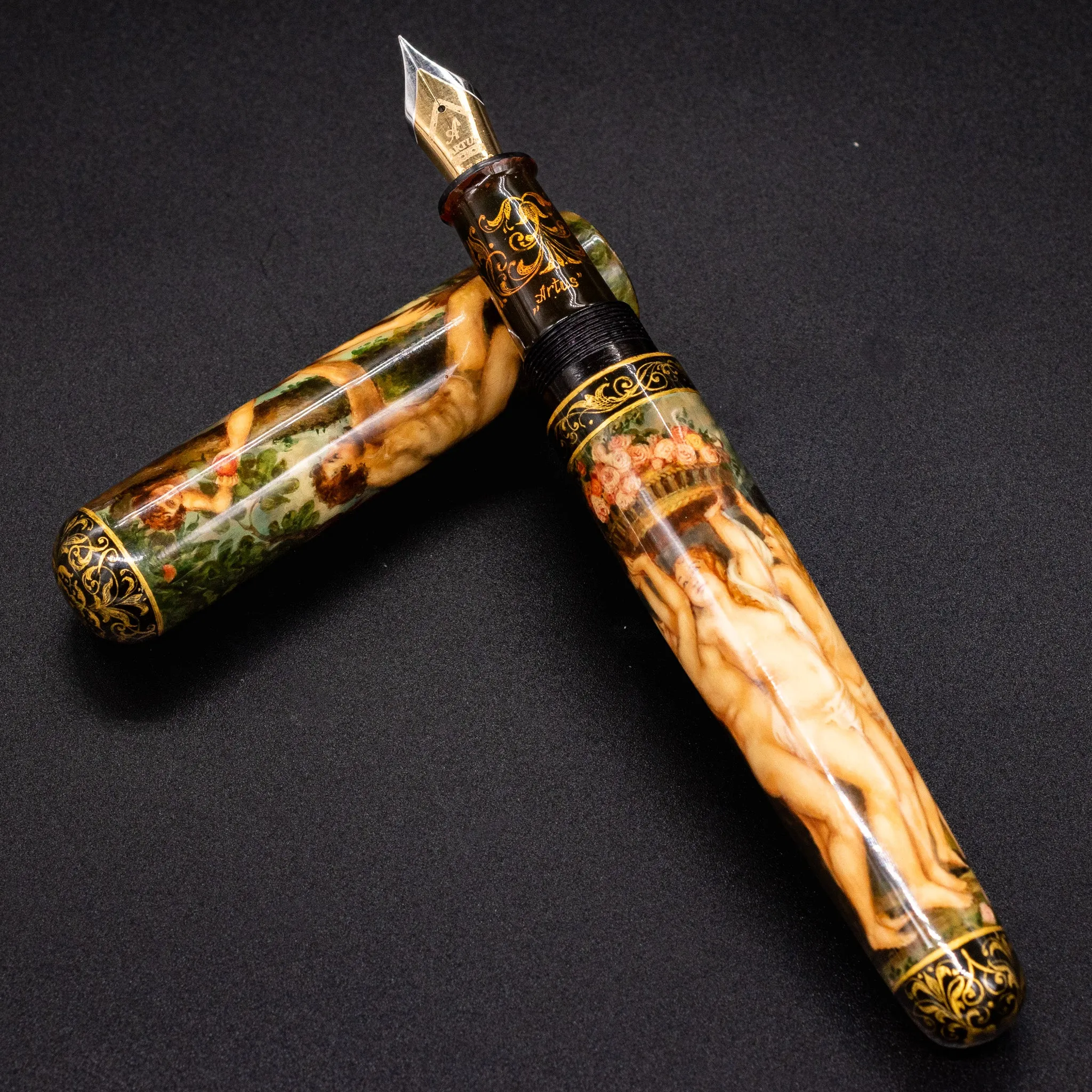 Artus the World of Rubens Hand Painted Fountain Pen - Preowned