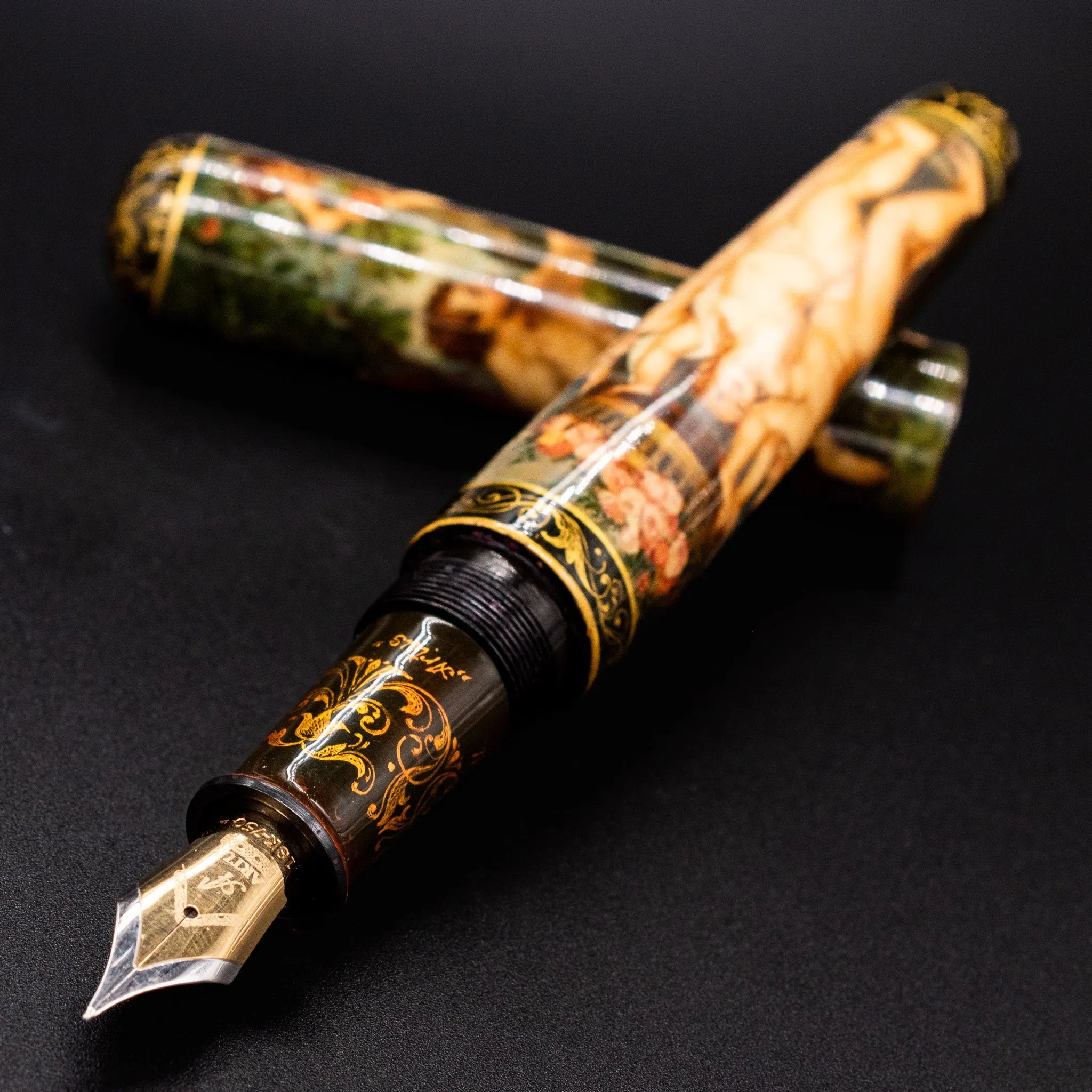 Artus the World of Rubens Hand Painted Fountain Pen - Preowned