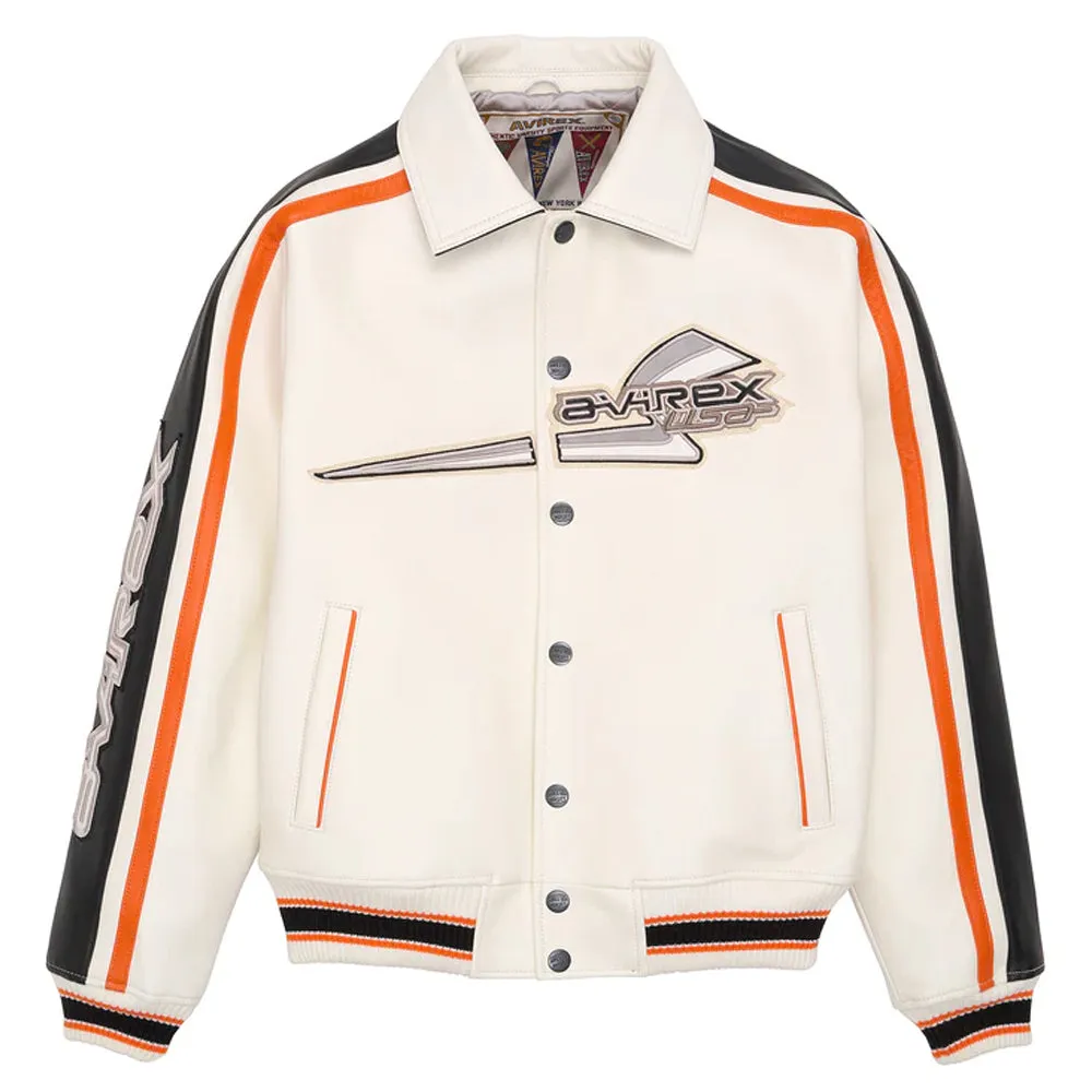 Avirex City Racer Bomber Leather Jacket