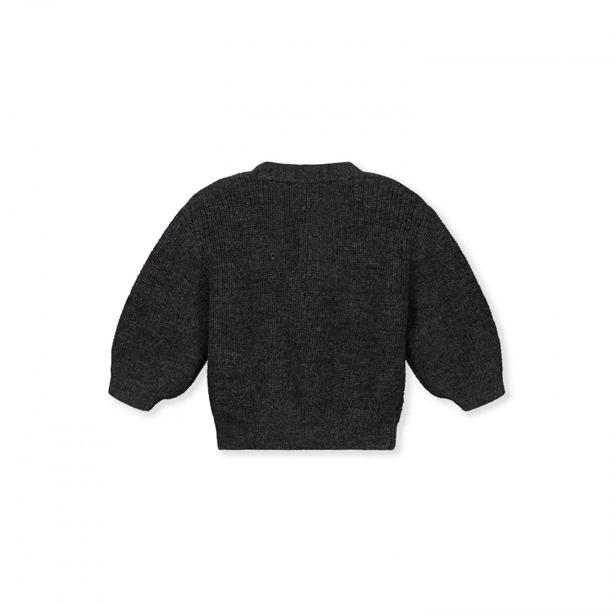 Baby Knitted Cardigan RWS | Black Melange