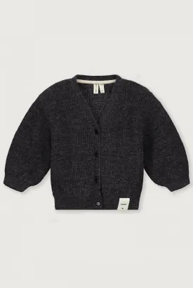 Baby Knitted Cardigan RWS | Black Melange
