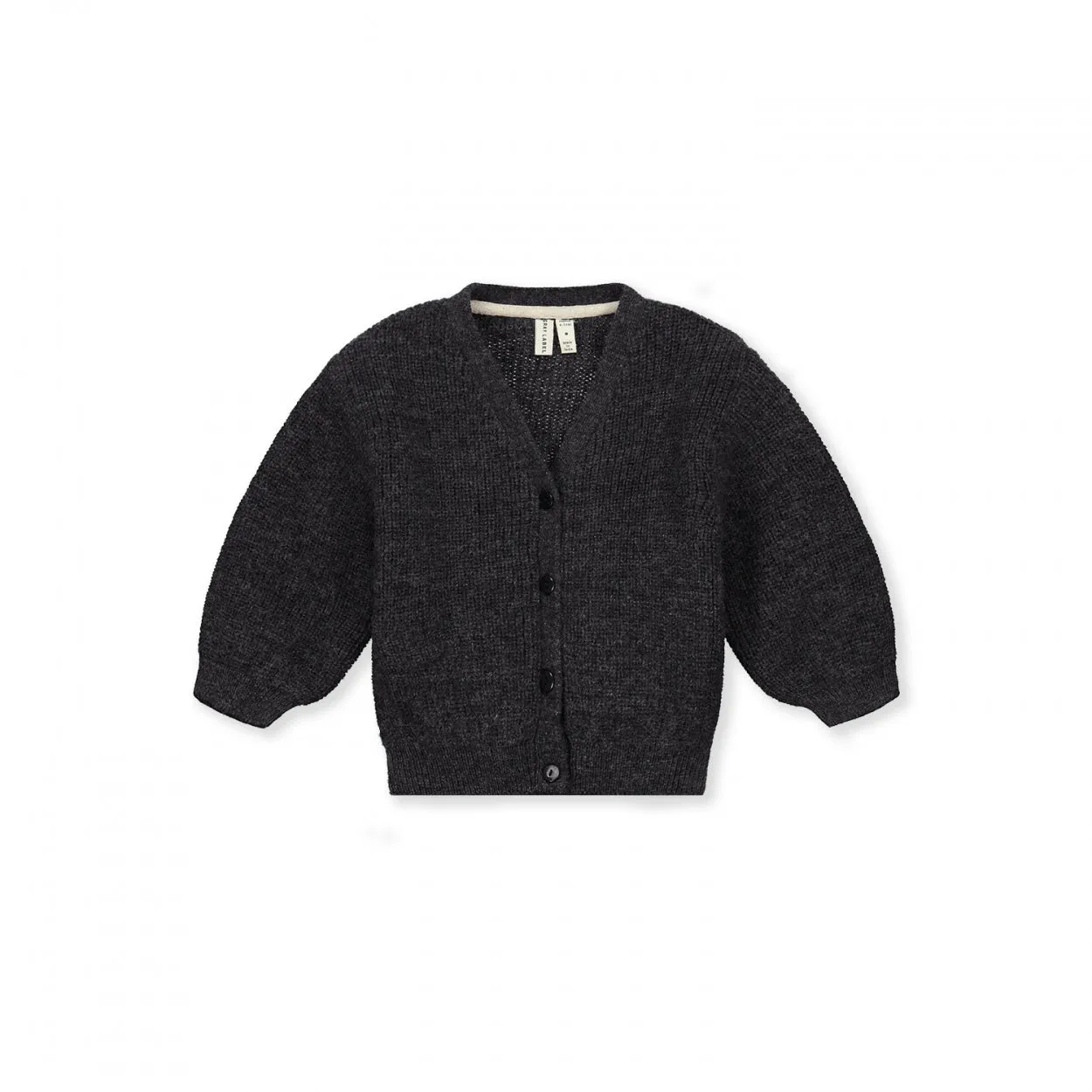 Baby Knitted Cardigan RWS | Black Melange