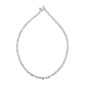 Beauvince Azea Diamond Tennis Necklace 18.37 Carat Diamonds in White Gold