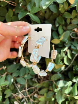 Big Pearl Hoops