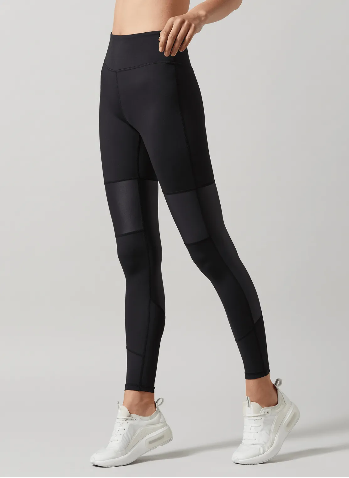 Black Marina Coated Leggings