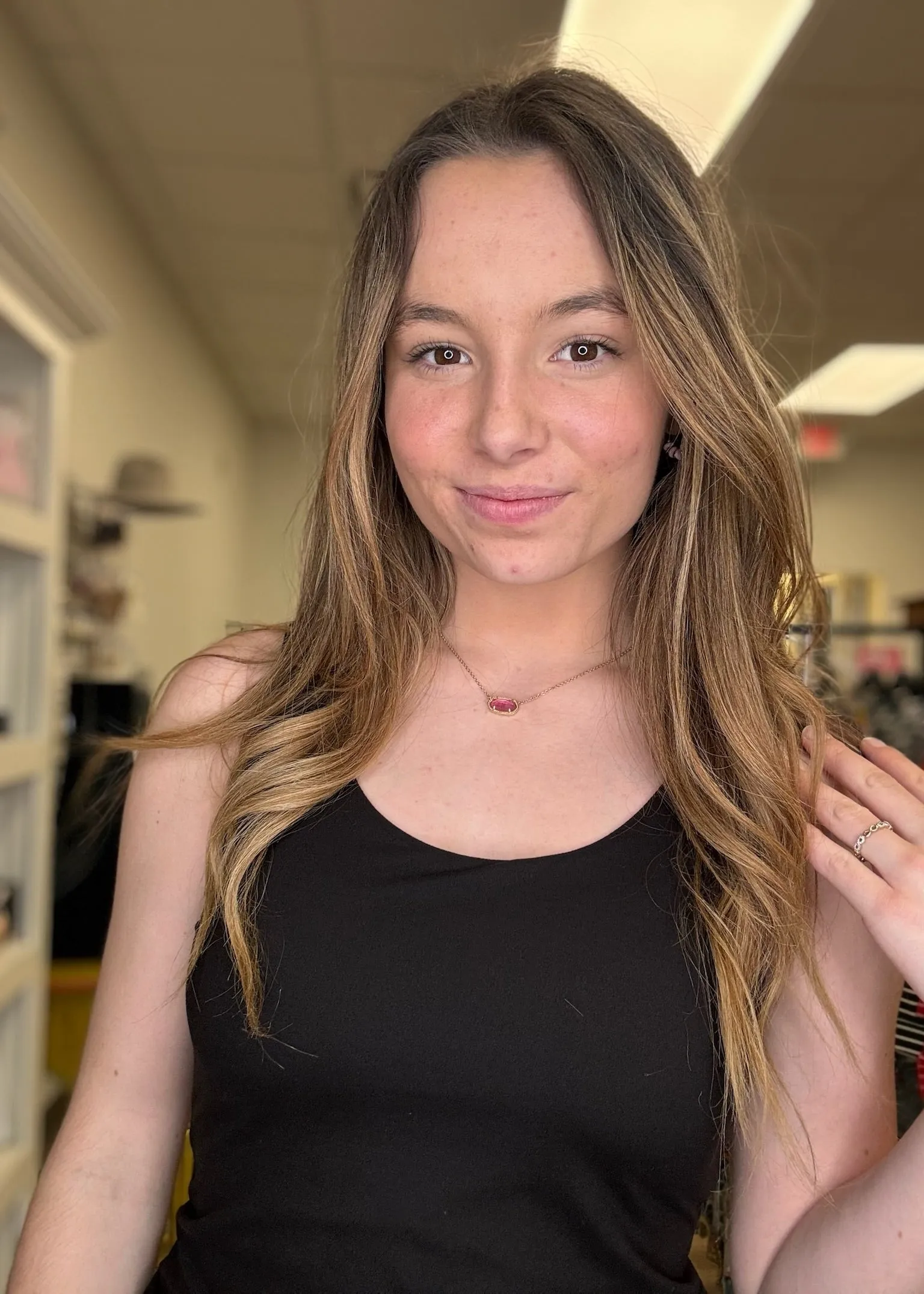 Black Round Neck Tank
