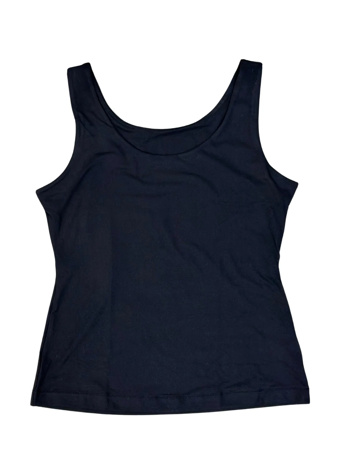 Black Round Neck Tank