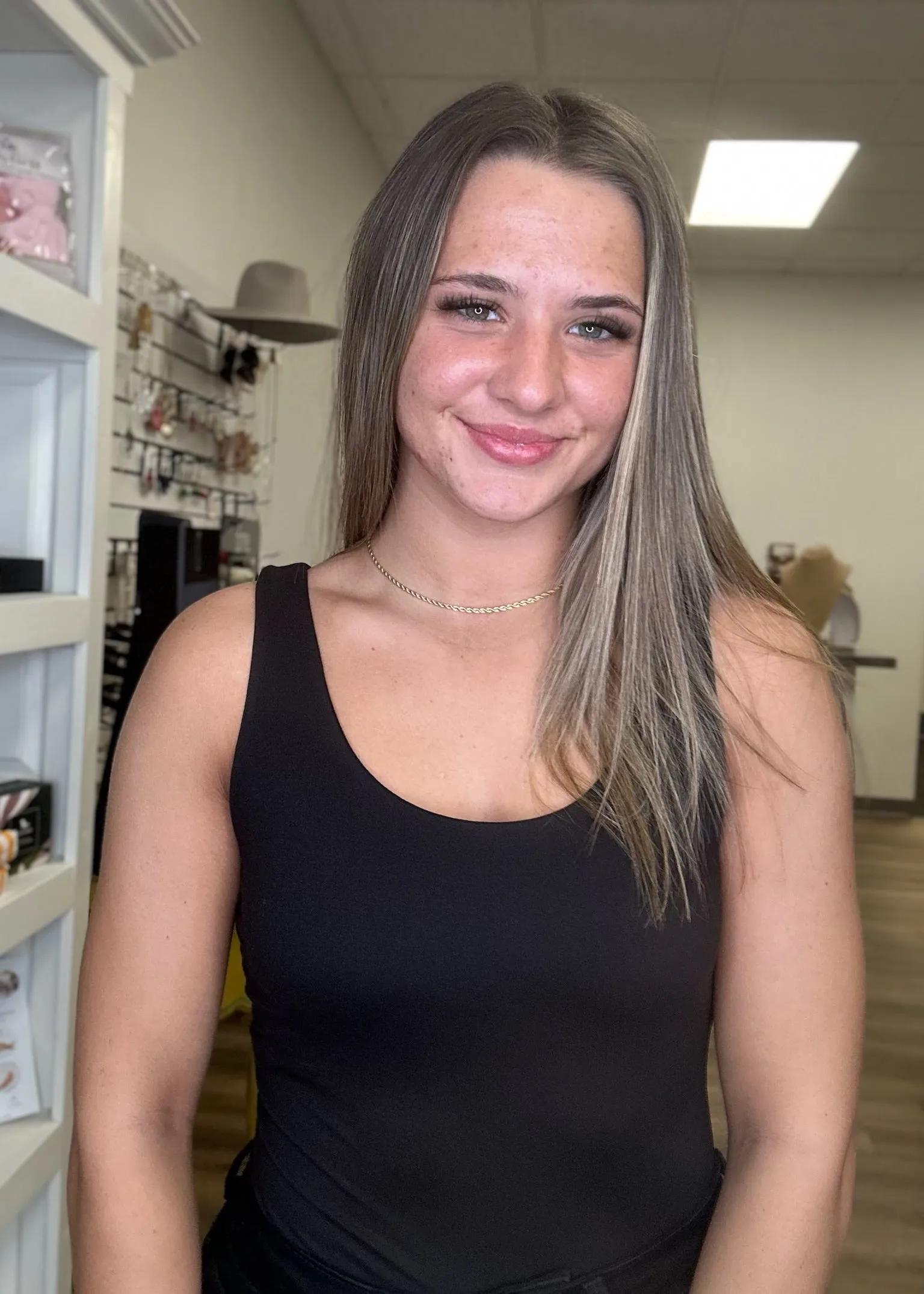 Black Round Neck Tank