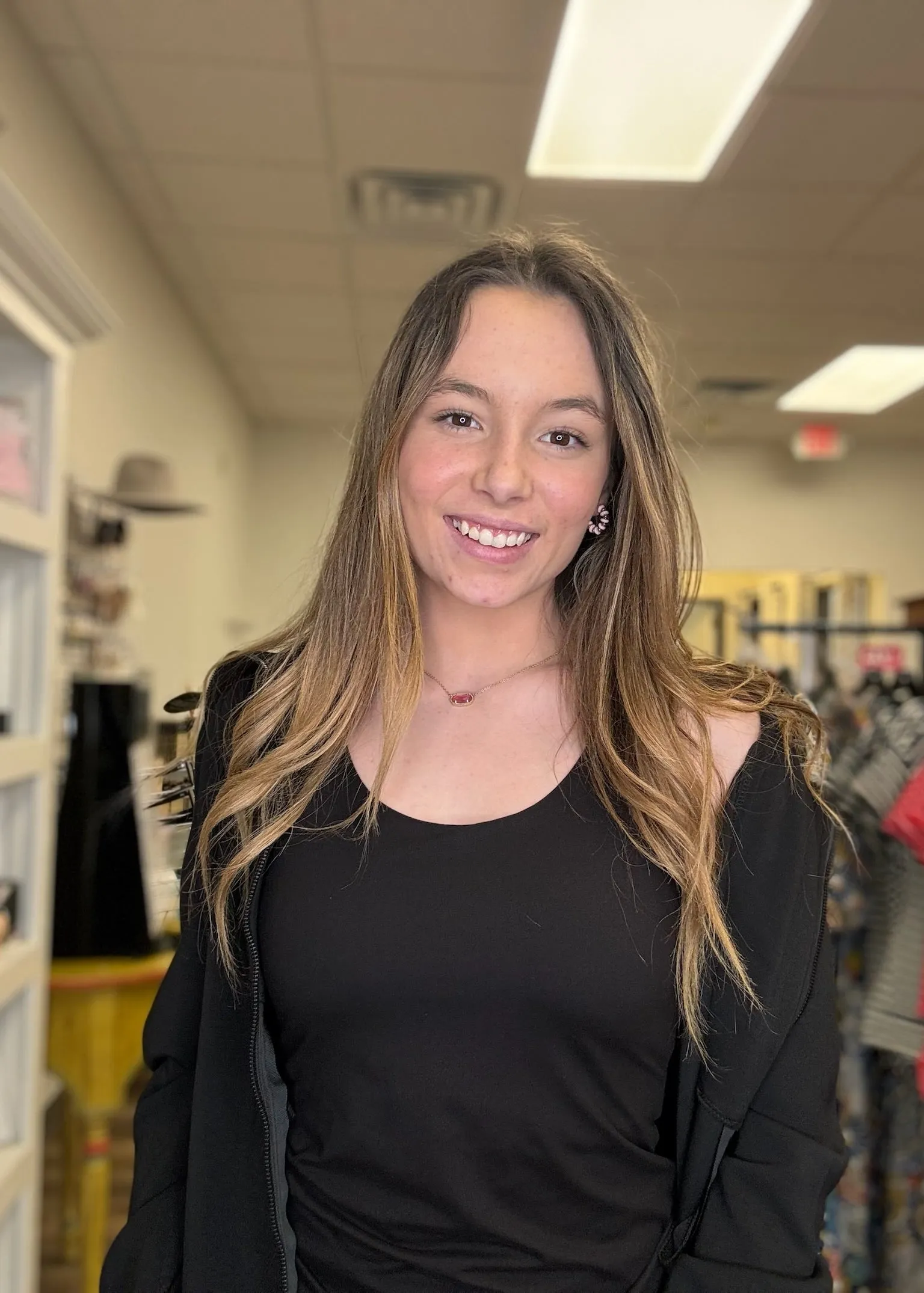 Black Round Neck Tank