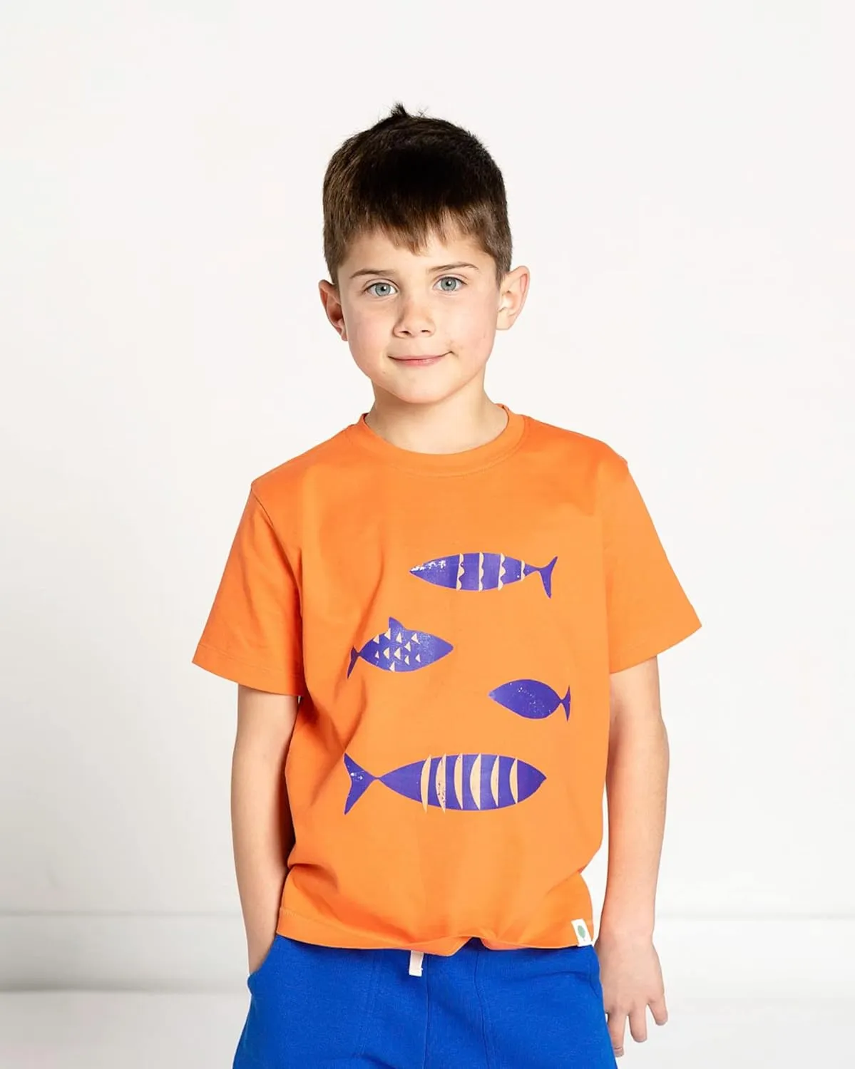 Boys and Girls 100% Organic Cotton T-Shirt, Crewneck Shirt for Toddlers and Kids