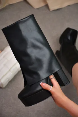 Cape Robbin Richy Chunky Platform Fold Over Boots