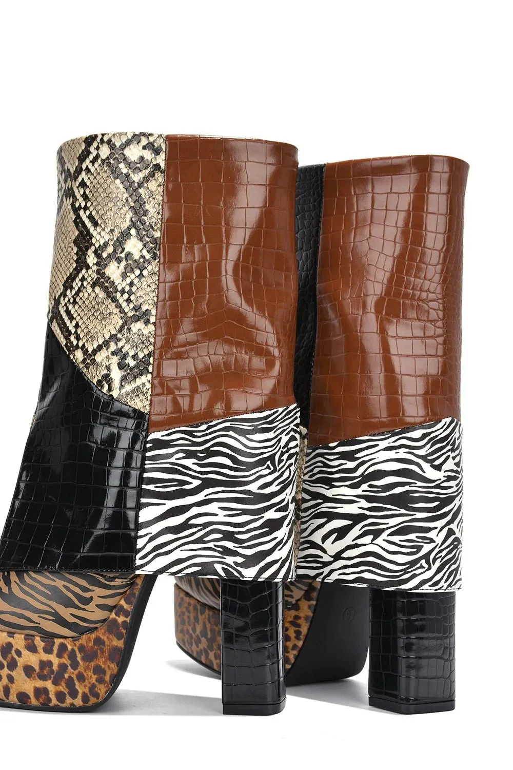 Cape Robbin Richy Chunky Platform Fold Over Boots