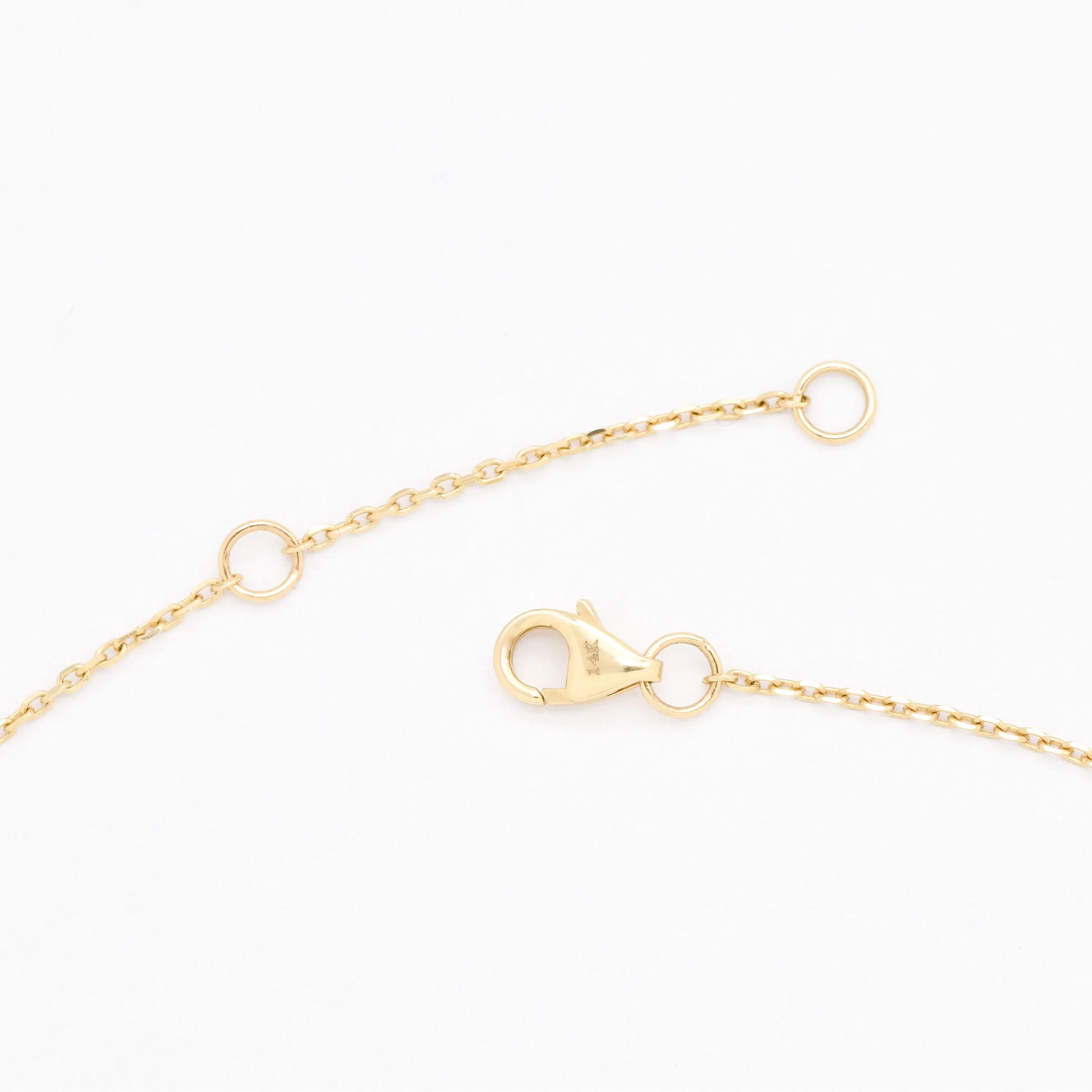 CERTIFIED Natural Diamond Necklace – 14k Solid Gold Necklace – Real Gold Diamond Dainty Necklace