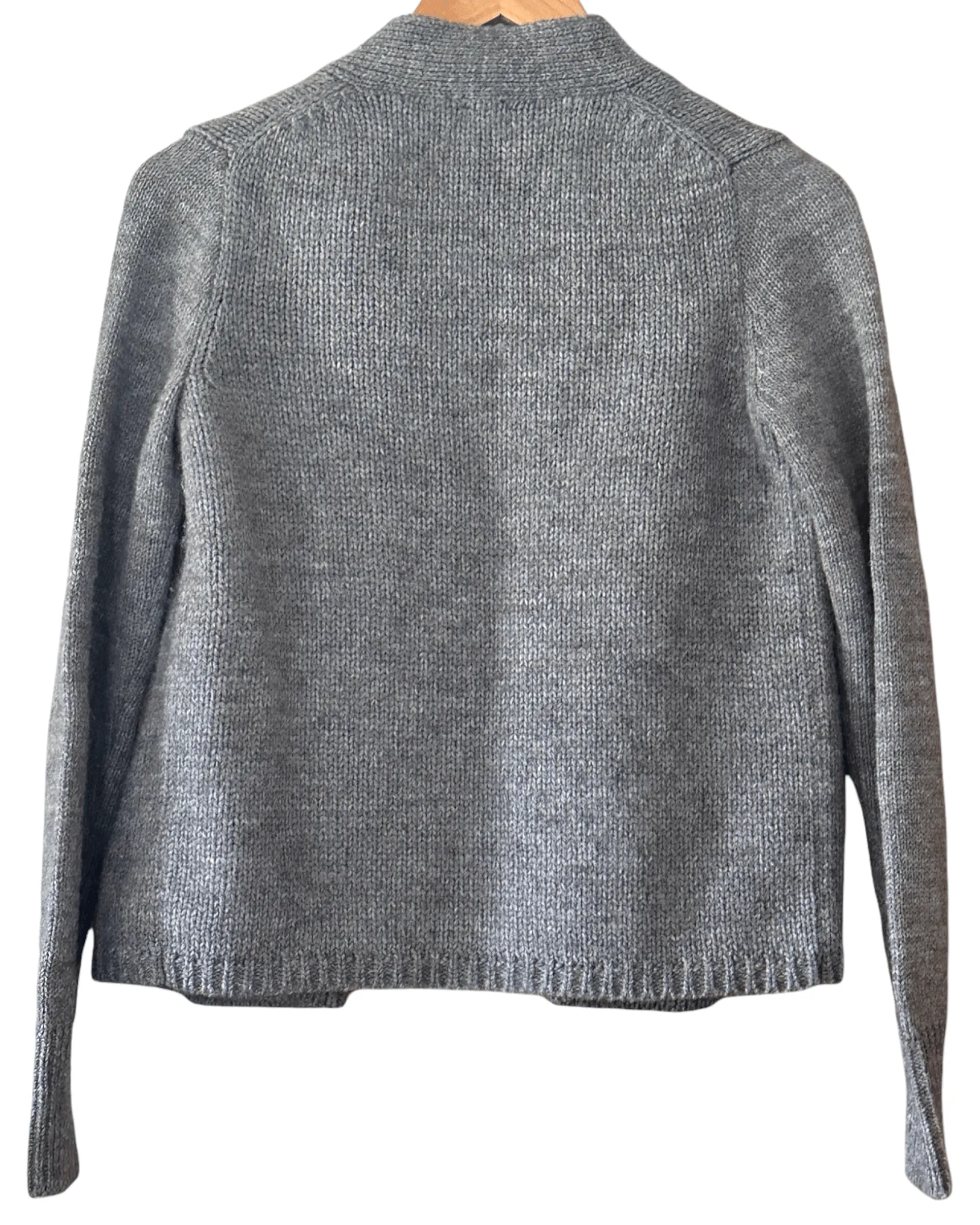 Cool Summer Storm Alpaca Wool Cardigan Jacket