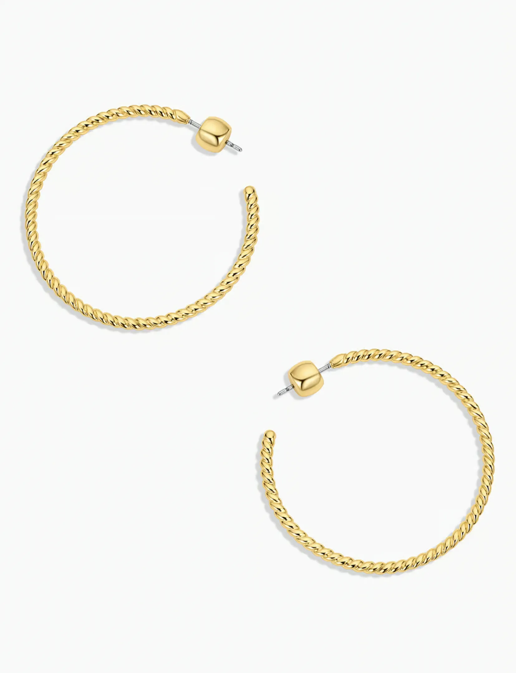 Crew Large Hoops, Gold
