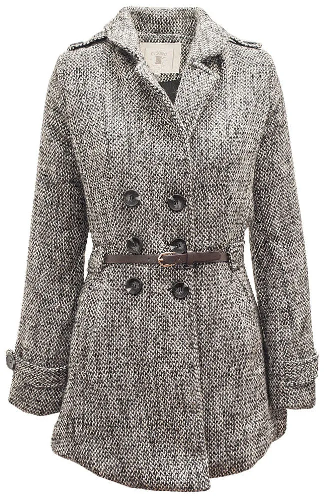 CT8180 Harringbone Peacoat
