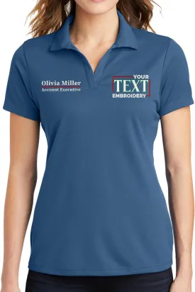 Custom Embroidered Polo Shirts for Women Personalized Embroidery Add Your Text Name