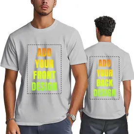 Custom T Shirts for Men Design Your Own Front and Back with Picture/Text