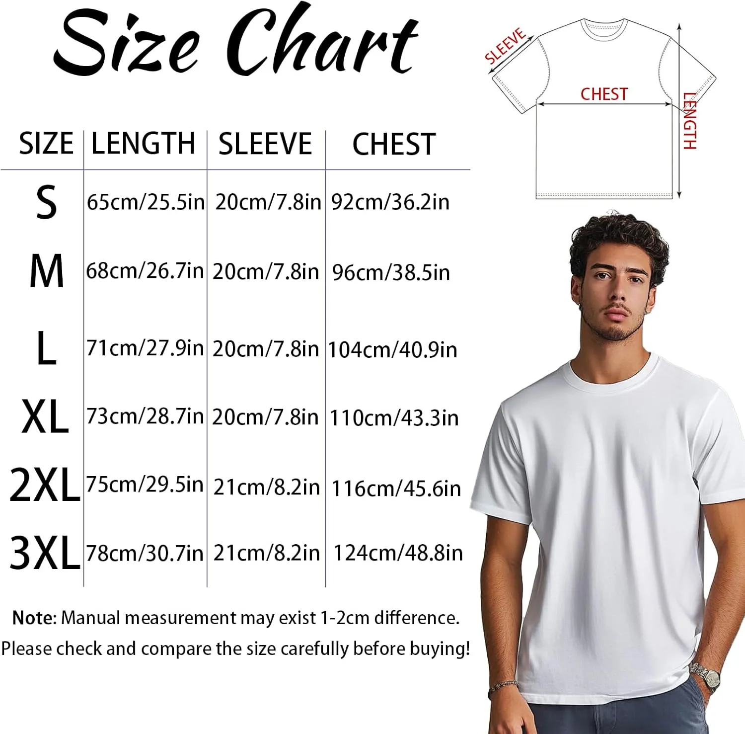 Custom T Shirts for Men Design Your Own Front and Back with Picture/Text