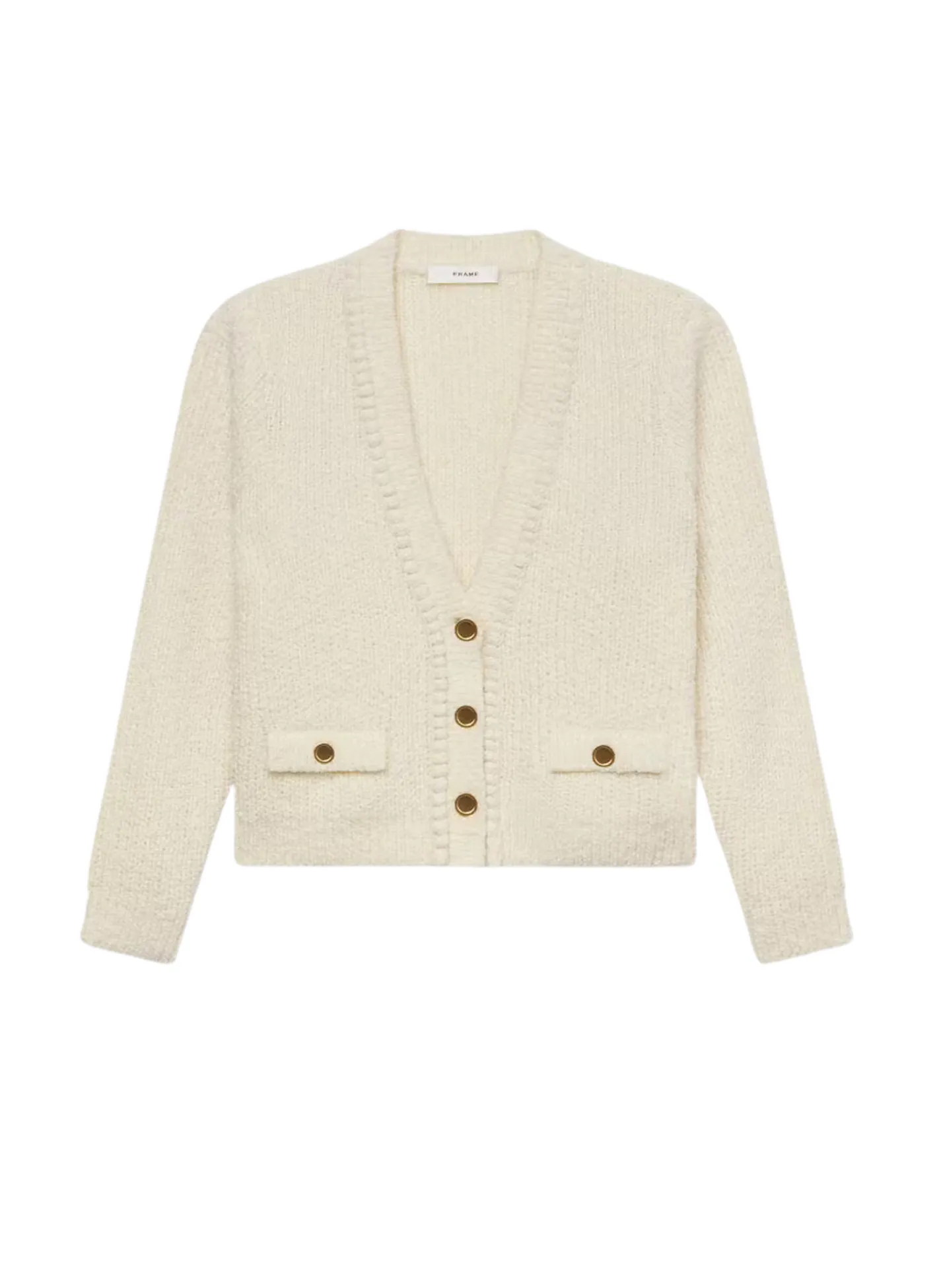 Double Pocket Cropped Cardigan