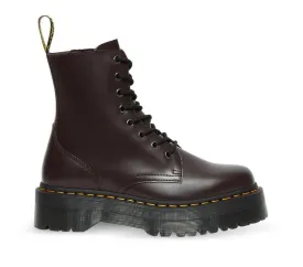 Dr Martens Jadon Burgundy Old Oxblood Polished Smooth Boots 27311626