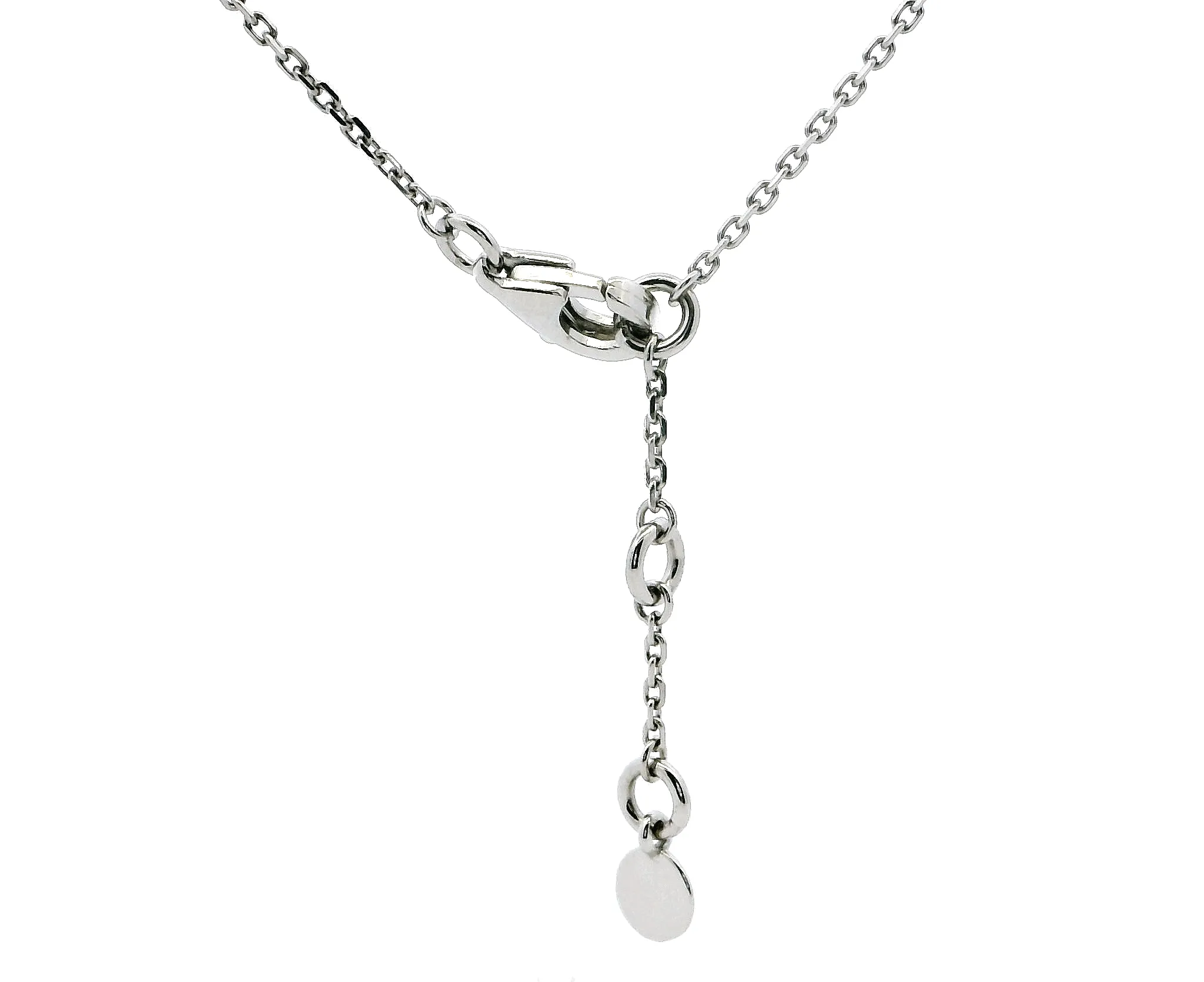 Elegant Platinum Necklace with Marquee & Round Brilliant Cut Diamonds | Timeless Luxury