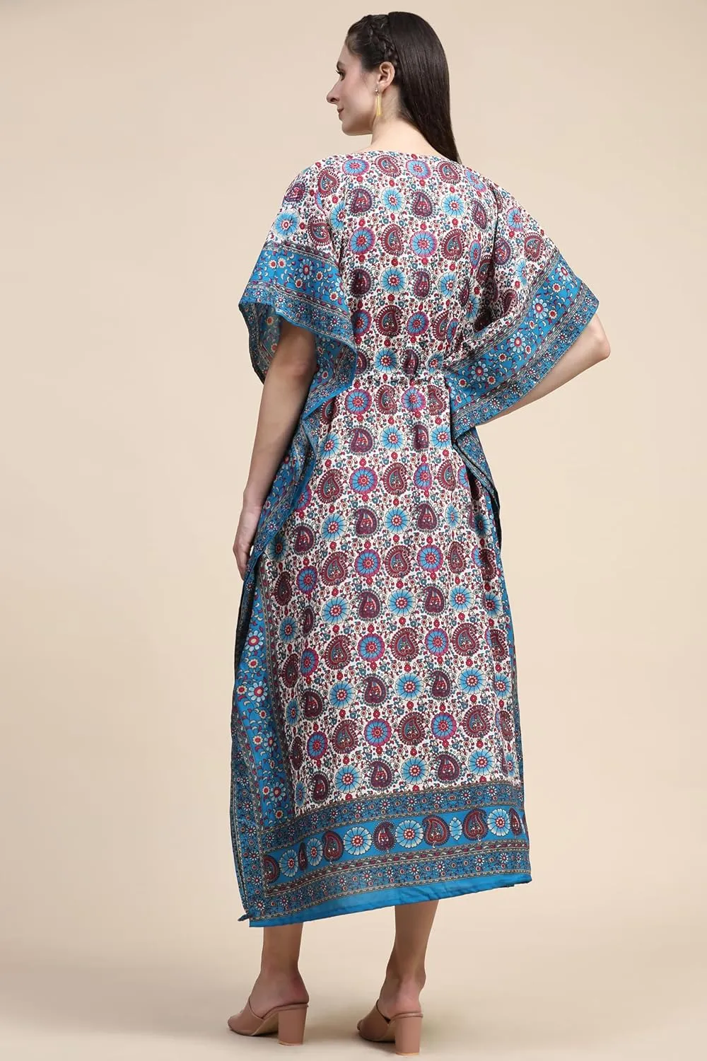 Embrace the Flow and Freedom of This Stunning Long Kaftan Perfect for Those Sunny Days or Cozy Nights