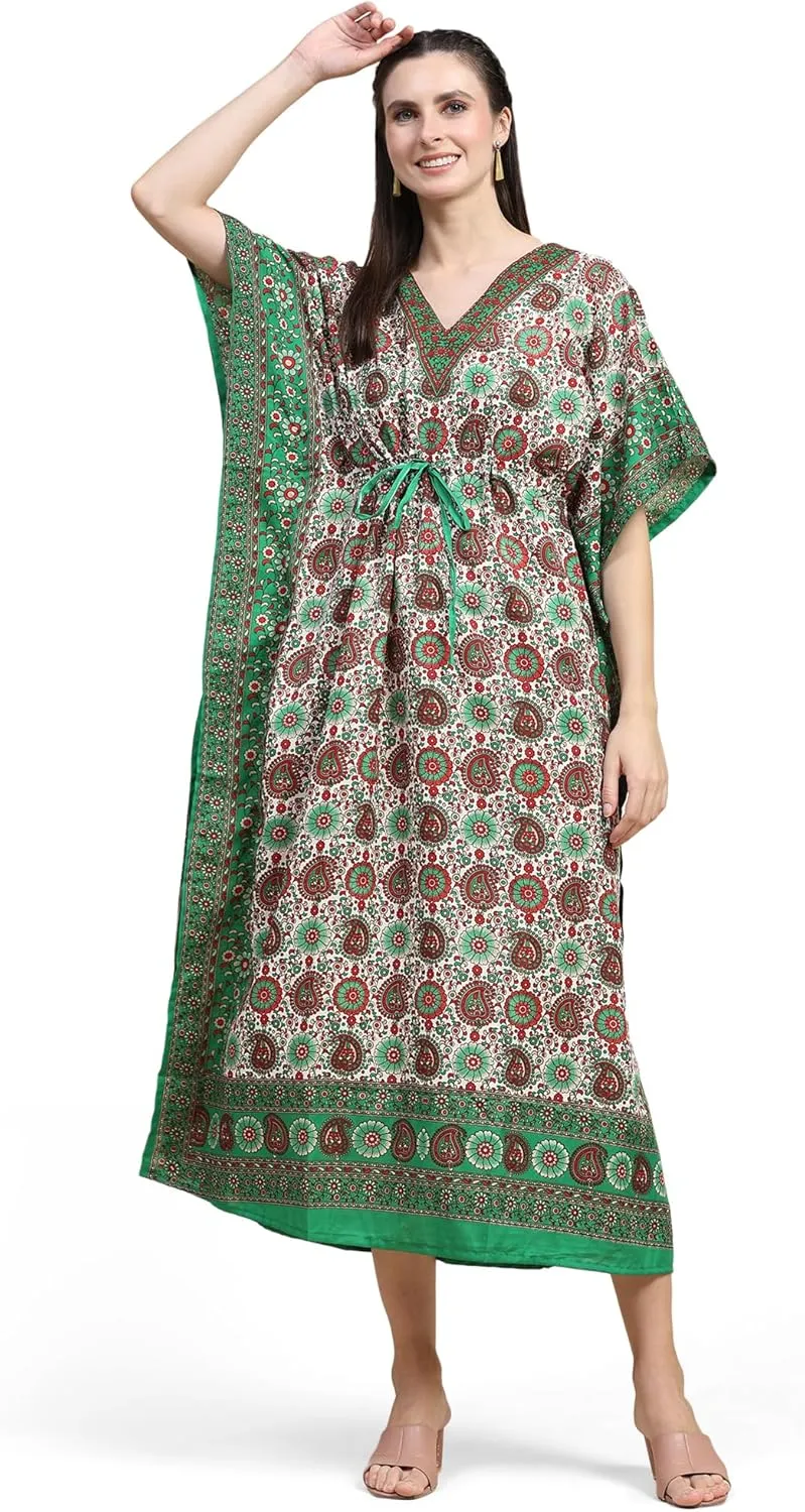 Embrace the Flow and Freedom of This Stunning Long Kaftan Perfect for Those Sunny Days or Cozy Nights