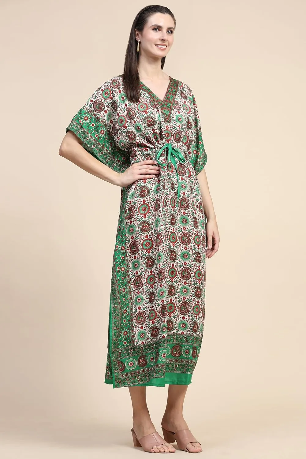 Embrace the Flow and Freedom of This Stunning Long Kaftan Perfect for Those Sunny Days or Cozy Nights