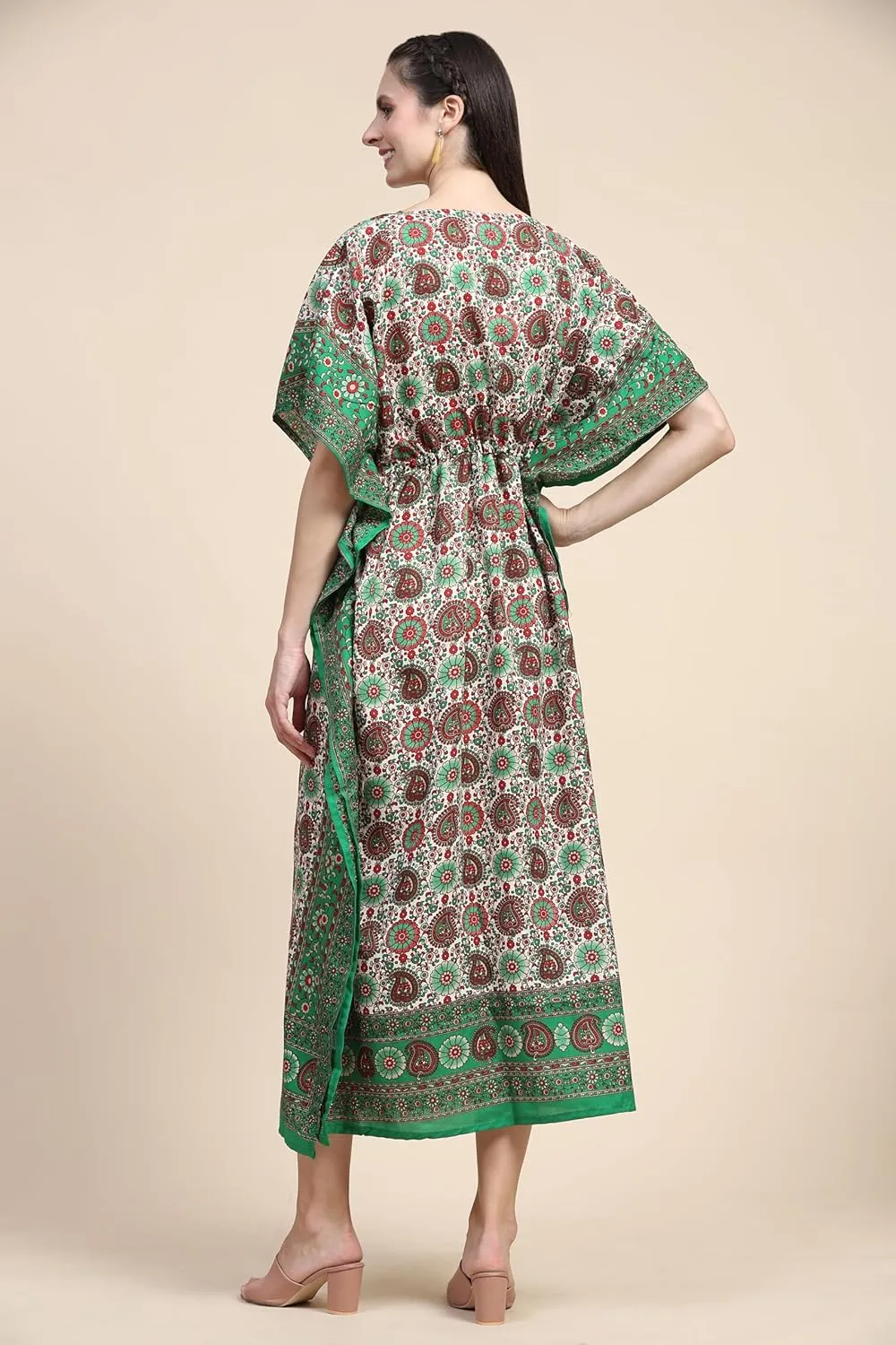 Embrace the Flow and Freedom of This Stunning Long Kaftan Perfect for Those Sunny Days or Cozy Nights