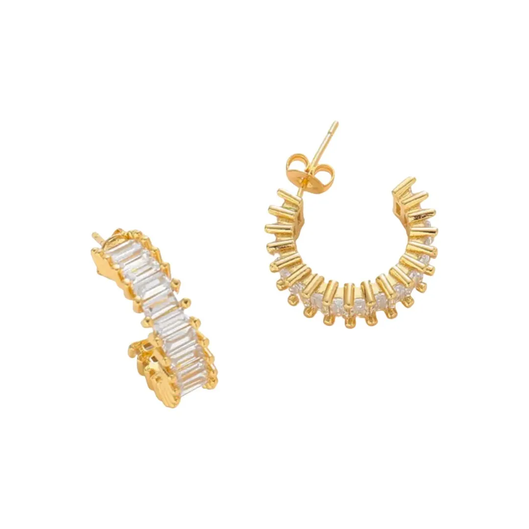 Esther Gold Diamond Hoops