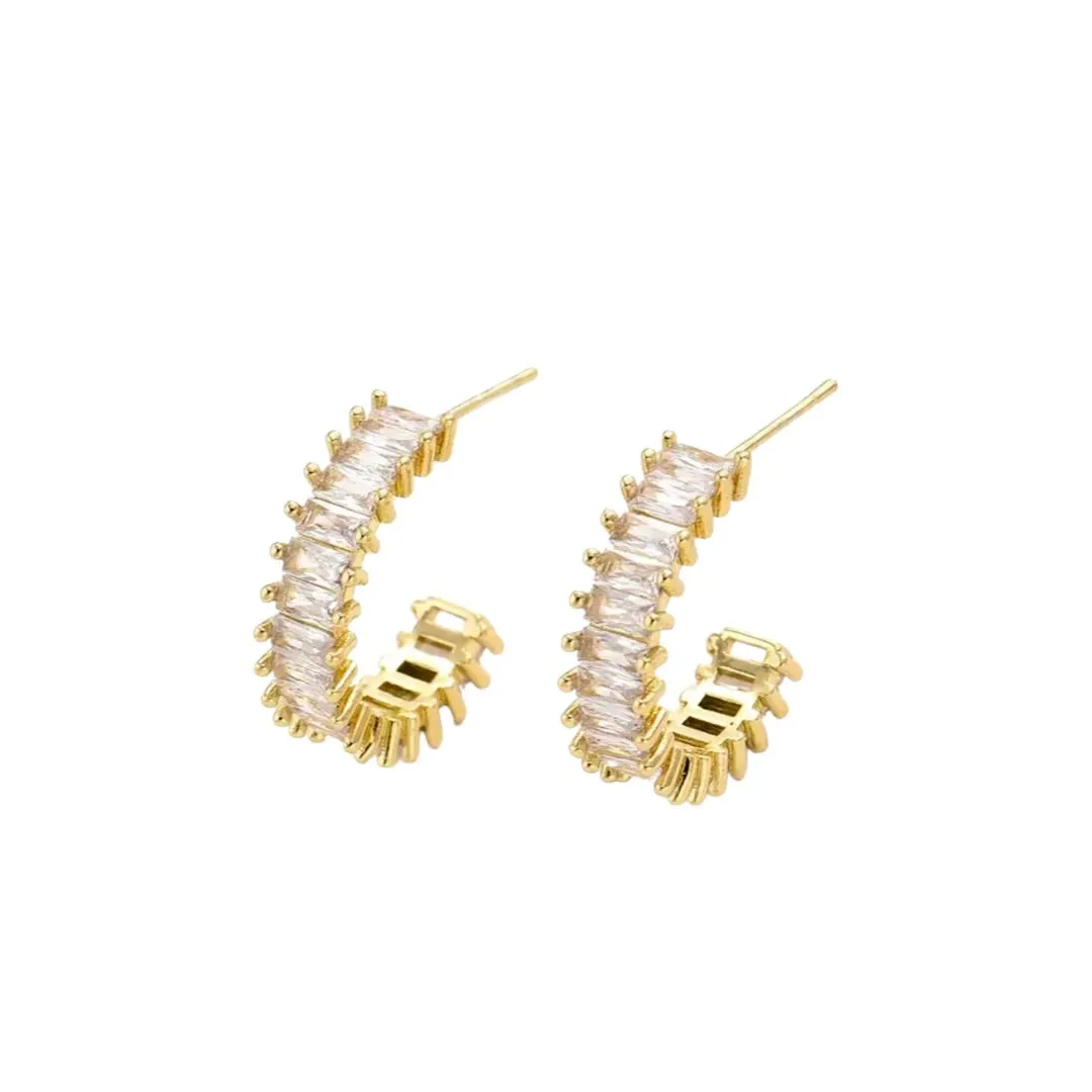 Esther Gold Diamond Hoops