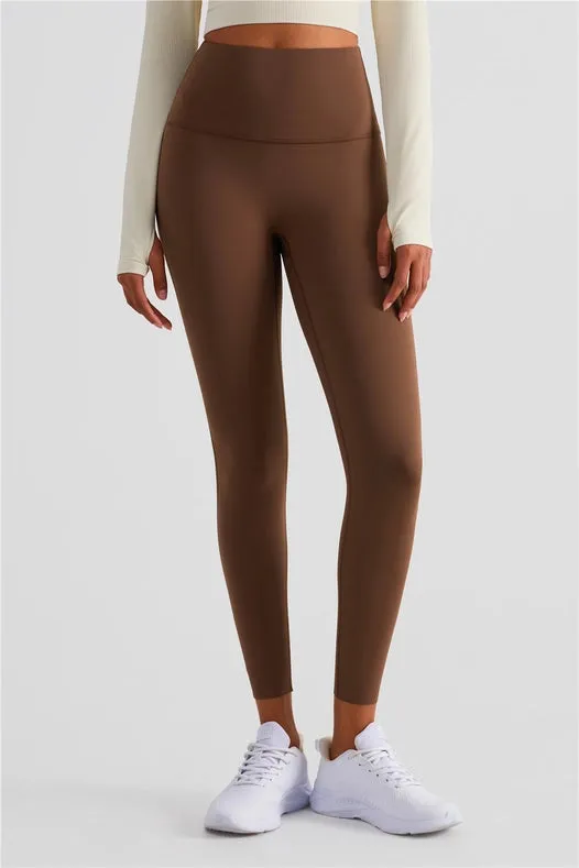 Esther Lycra® Seamless High Waist Leggings  Chestnut