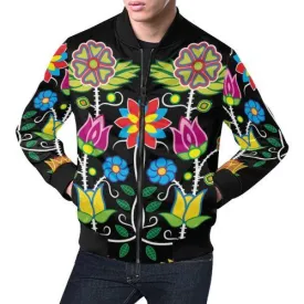 Floral Beadwork-04 Bomber Jacket for Men