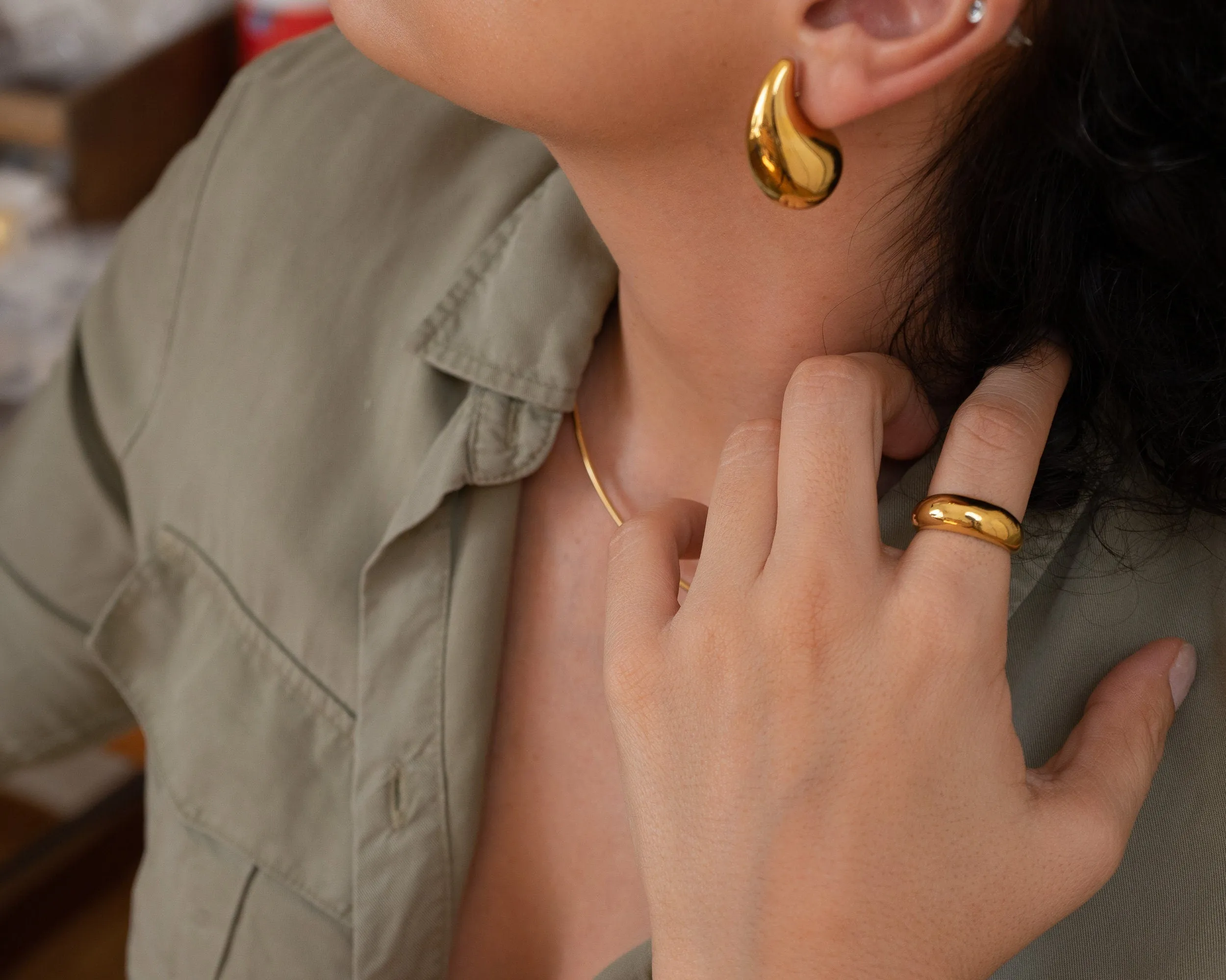 Gold Dome Statement Ring
