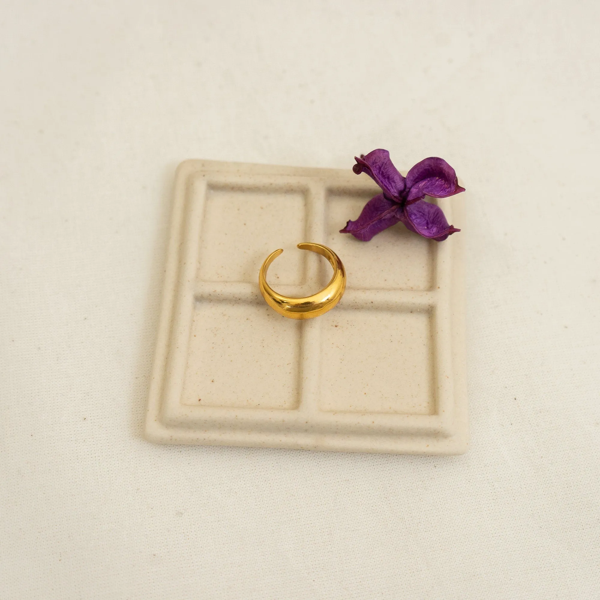 Gold Dome Statement Ring