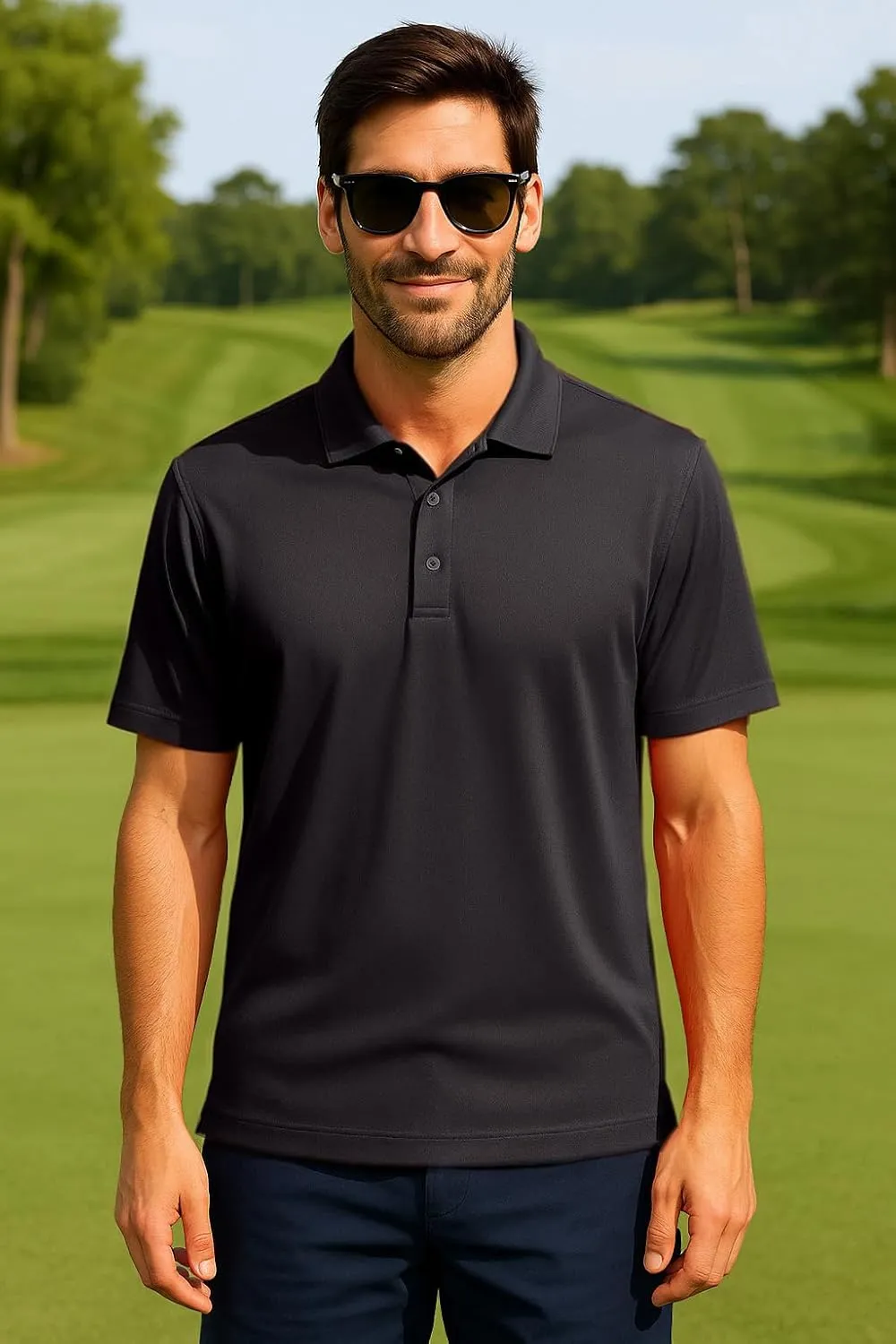 Golf Shirts for Men Regular and Big and Tall Size Golf Polos Dry Fit Mens Polo Shirts Short Sleeve