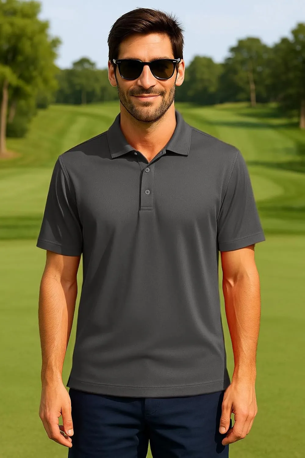 Golf Shirts for Men Regular and Big and Tall Size Golf Polos Dry Fit Mens Polo Shirts Short Sleeve