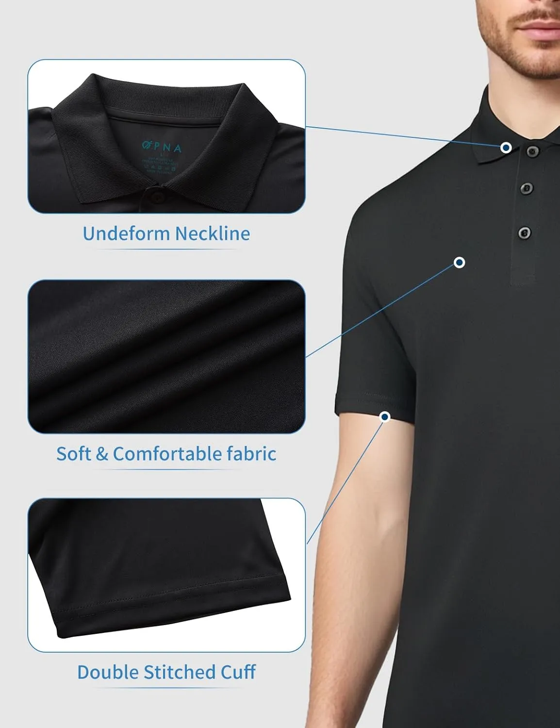 Golf Shirts for Men Regular and Big and Tall Size Golf Polos Dry Fit Mens Polo Shirts Short Sleeve