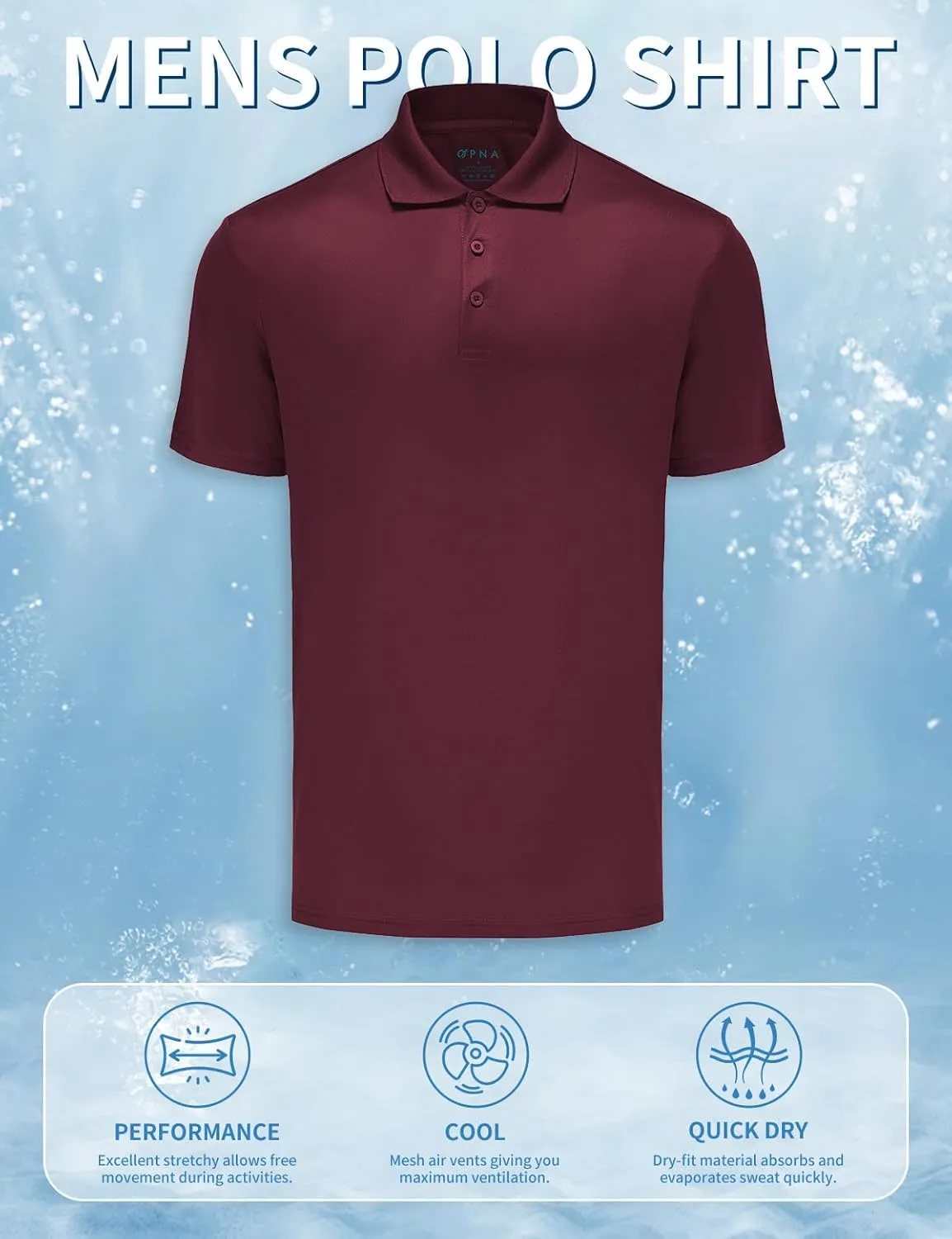 Golf Shirts for Men Regular and Big and Tall Size Golf Polos Dry Fit Mens Polo Shirts Short Sleeve