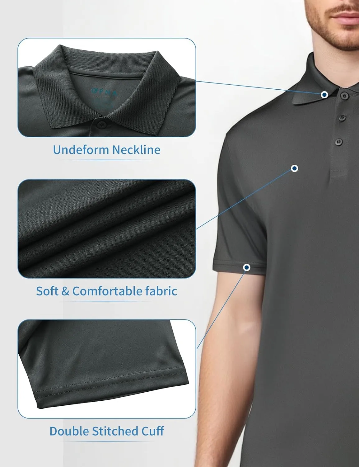 Golf Shirts for Men Regular and Big and Tall Size Golf Polos Dry Fit Mens Polo Shirts Short Sleeve