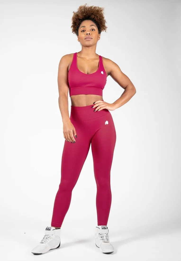 Gorilla Wear Hilton Seamless Sports Bra - Fuchsia