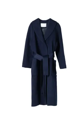 Jimson Tweed Wool Coat - Peacoat